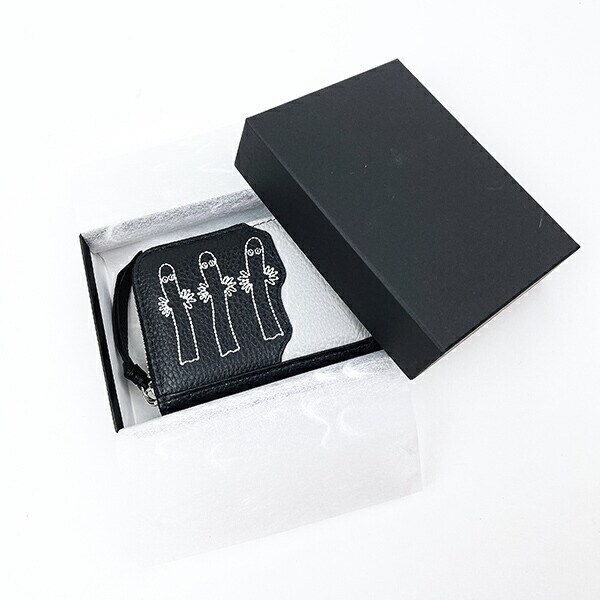 ムーミン ニョロニョロ 本革カードポーチ カードケース 小銭入れ MOOMIN