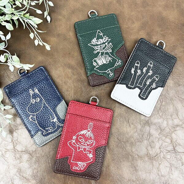 ムーミン リトルミイ 本革パスケース 定期入れ MOOMIN