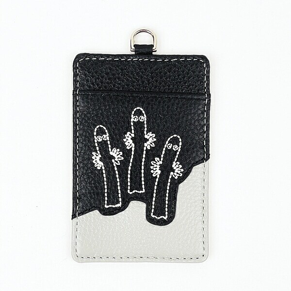 ムーミン ニョロニョロ 本革パスケース 定期入れ MOOMIN