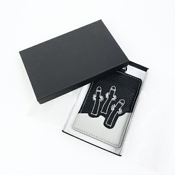 ムーミン ニョロニョロ 本革パスケース 定期入れ MOOMIN