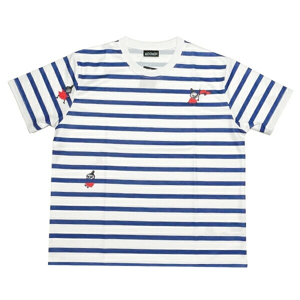 ムーミン リトルミイ ドライメッシュTシャツ（ホワイト×ネイビー) アパレル MOOMIN