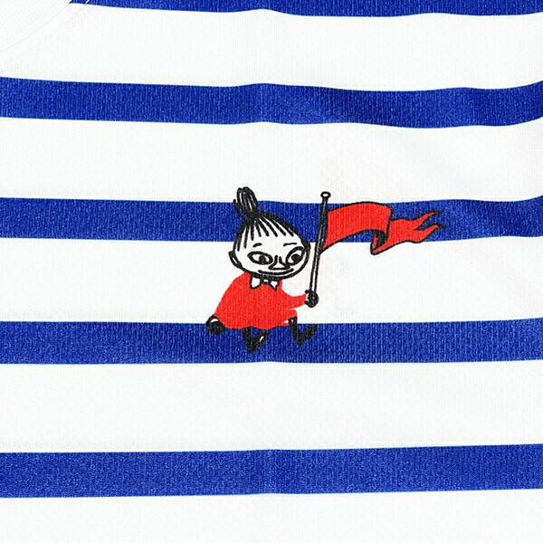 ムーミン リトルミイ ドライメッシュTシャツ（ホワイト×ネイビー) アパレル MOOMIN