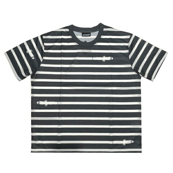 ムーミン ニョロニョロ ドライメッシュTシャツ（ブラック×ホワイト) アパレル MOOMIN