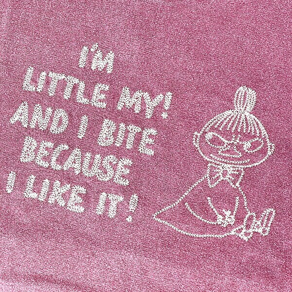 ムーミン リトルミイ ピグメント刺繍Tシャツ(L) レッド アパレル MOOMIN