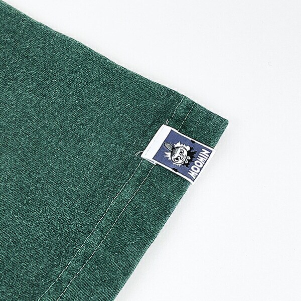 ムーミン スナフキン ピグメント刺繍Tシャツ(L) グリーン アパレル MOOMIN