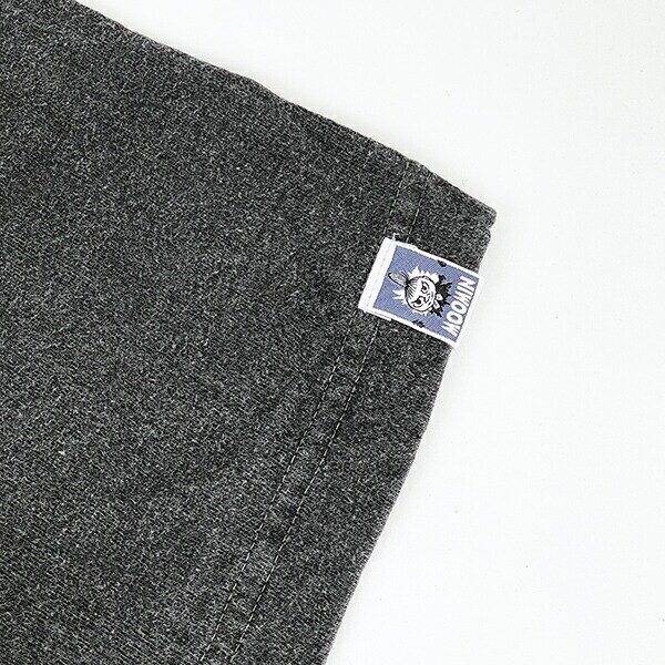 ムーミン スナフキン ピグメント刺繍Tシャツ(L) ブラック アパレル MOOMIN