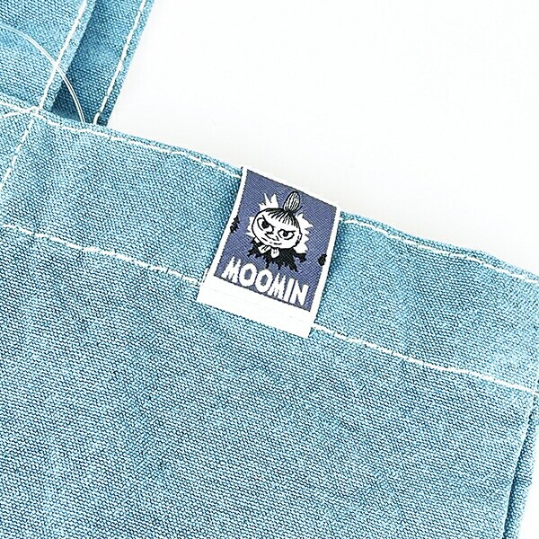 ムーミン 後染めフラットトートバッグ(サックス) MOOMIN