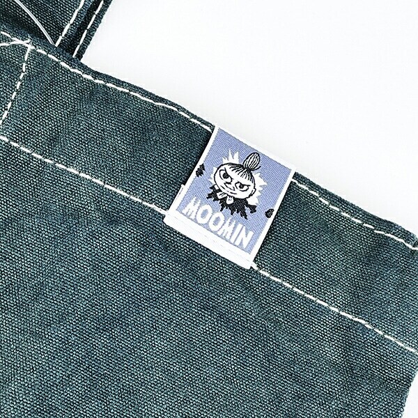 ムーミン 後染めフラットトートバッグ(チャコール) MOOMIN