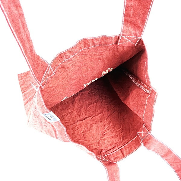 ムーミン リトルミイ 後染めフラットトートバッグ(バーガンディー) MOOMIN