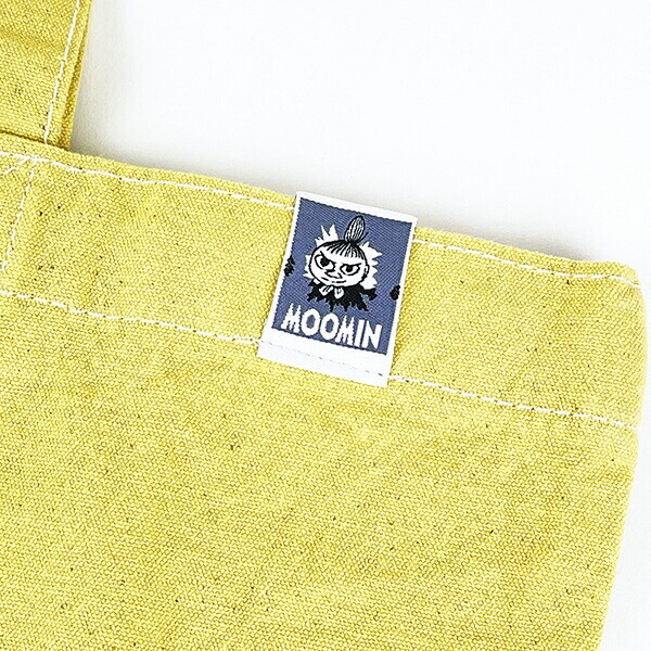 ムーミン スナフキン 後染めフラットトートバッグ(マスタード) MOOMIN