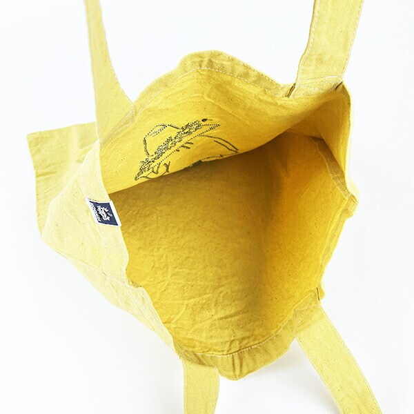 ムーミン スナフキン 後染めフラットトートバッグ(マスタード) MOOMIN