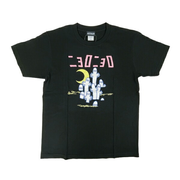 ムーミン ニョロニョロ Tシャツ(M) ブラック アパレル MOOMIN