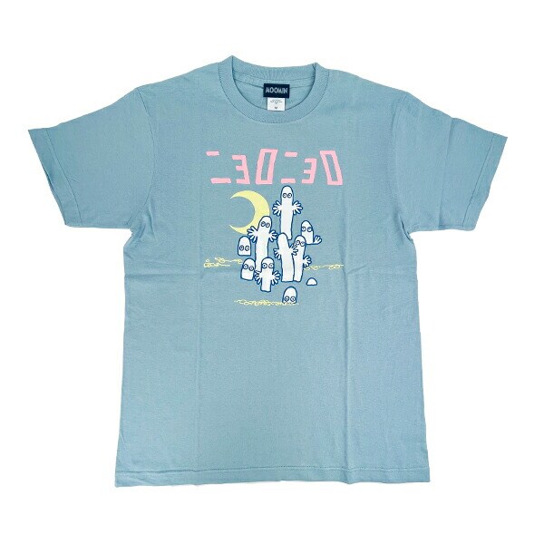 ムーミン ニョロニョロ Tシャツ(M) ブルー アパレル MOOMIN