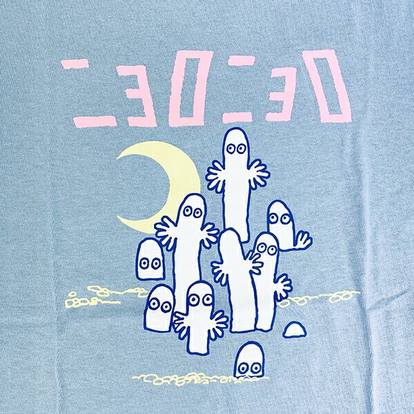ムーミン ニョロニョロ Tシャツ(M) ブルー アパレル MOOMIN
