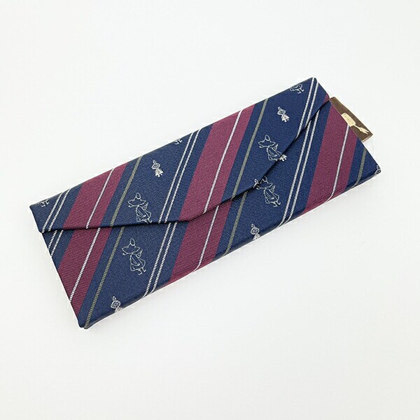 ムーミン スナフキン＆リトルミイ ジャガード折りたたみメガネケース