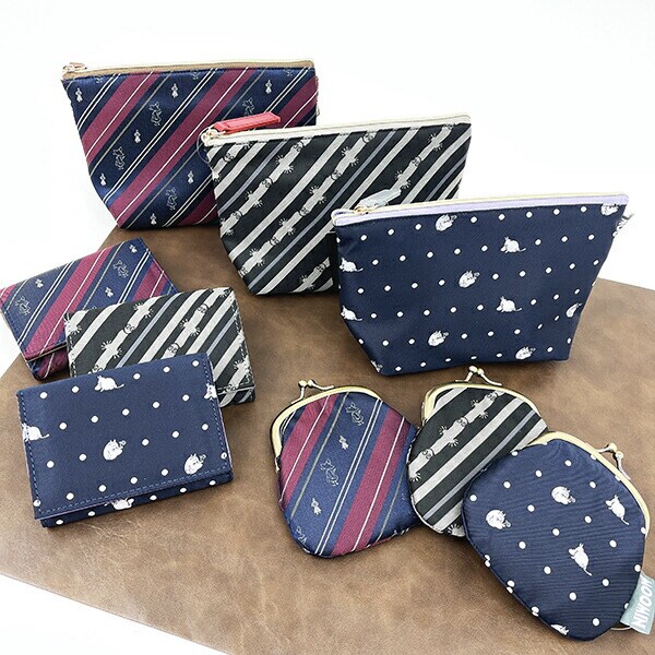 ムーミン ニョロニョロ ジャガード ポーチガマグチ 財布 MOOMIN