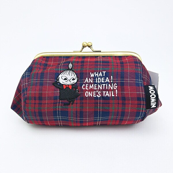 ムーミン リトルミイ チェック ジャガード がま口ポーチ MOOMIN