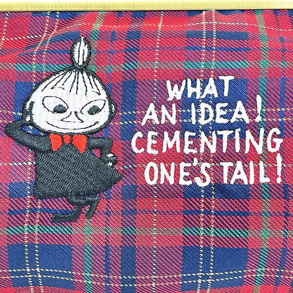 ムーミン リトルミイ チェック ジャガード がま口ポーチ MOOMIN