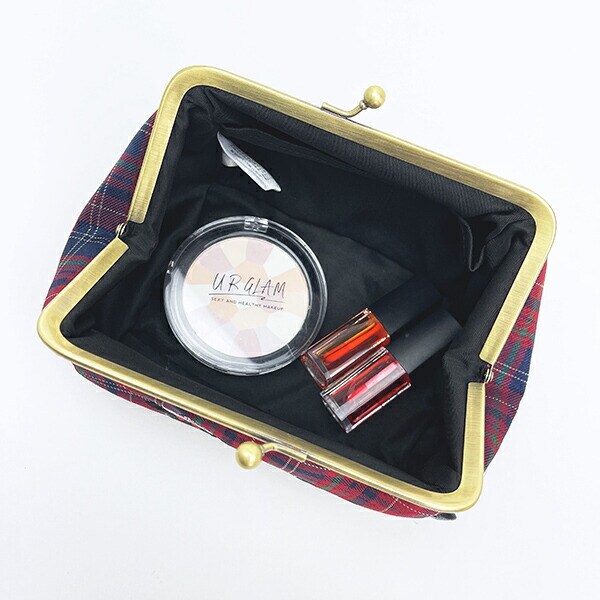 ムーミン リトルミイ チェック ジャガード がま口ポーチ MOOMIN