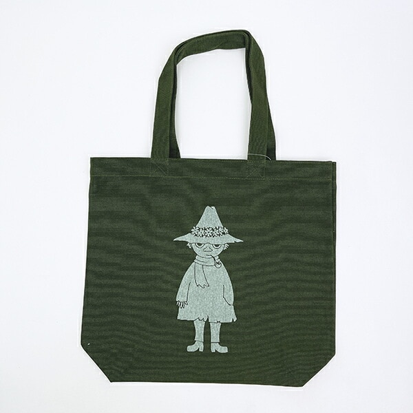 ムーミン スナフキン ヘビーキャンパストート バッグ グリーン