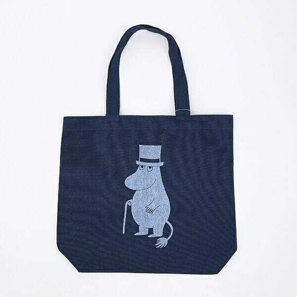 ムーミン ムーミンパパ ヘビーキャンパストート バッグ ネイビー