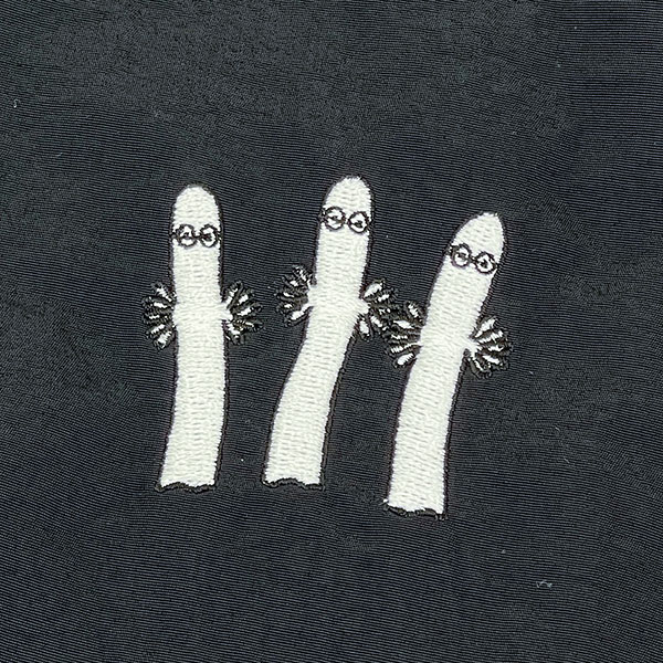 ムーミン ニョロニョロ トレーニングジャケット ブラック