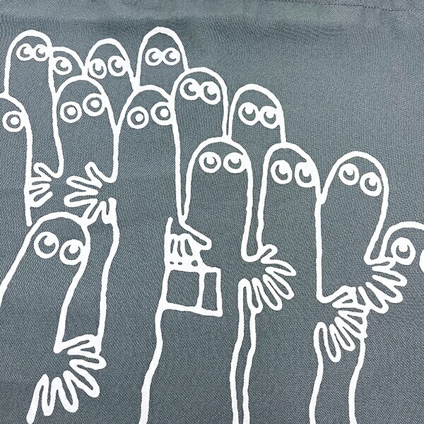 ムーミン ニョロニョロ ポータブルトートバッグ エコバッグ MOOMIN