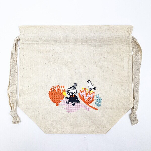 ムーミン リトルミイ マロン巾着トートバッグ ナチュラル MOOMIN