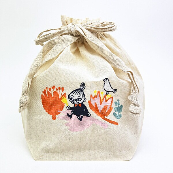 ムーミン リトルミイ マロン巾着トートバッグ ナチュラル MOOMIN