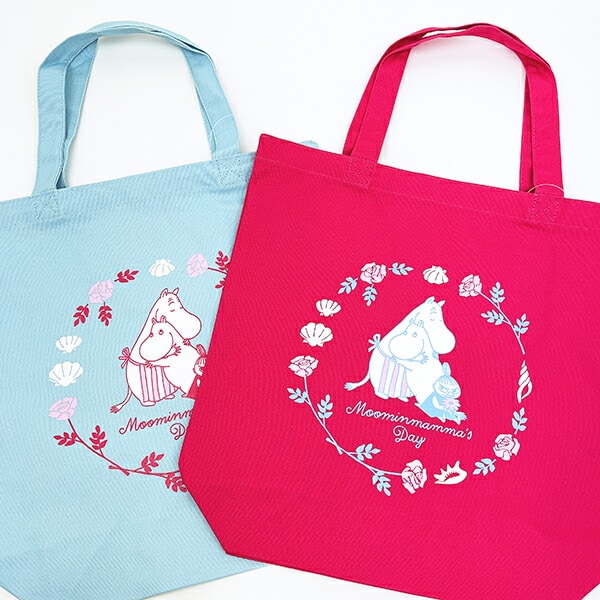 ムーミン 母の日トートバッグ mamma's Day ライトブルー