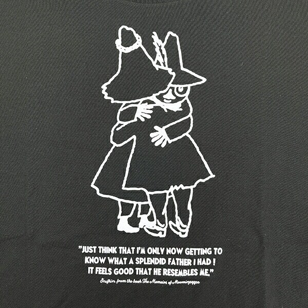 ムーミン ヨクサル＆スナフキン Tシャツ ブラック アパレル MOOMIN