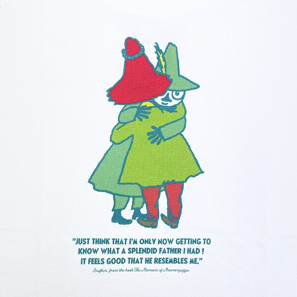 ムーミン ヨクサル＆スナフキン Tシャツ ネオンホワイト アパレル MOOMIN