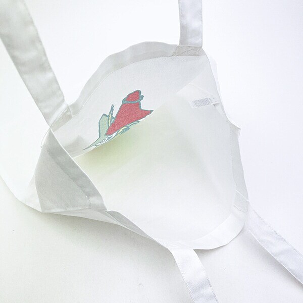 ムーミン ヨクサル＆スナフキン フラットトートバッグ ネオンホワイト MOOMIN