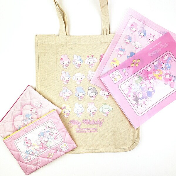 サンリオ マイメロディ 50th キルティングポーチ(アーケード) 日本製 Sanrio