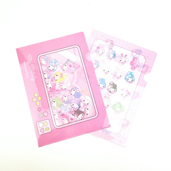 サンリオ マイメロディ 50th A4クリアファイル2枚セット 文具 キッズ 日本製 Sanrio