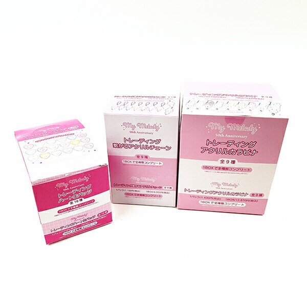 サンリオ マイメロディ 50th トレーシングアクリルカラビナキーホルダー BOXセット 日本製 Sanrio