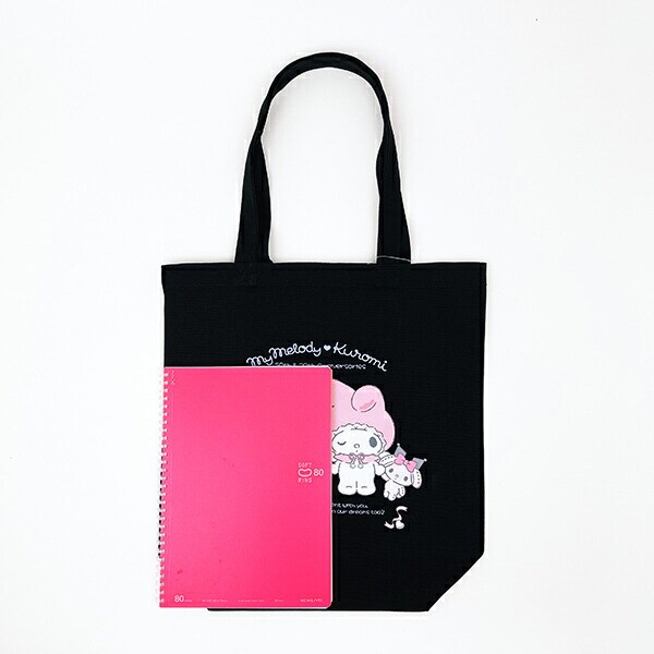 サンリオ マイメロディ50th ＆クロミ20th エンジェルトートバッグ ブラック Sanrio