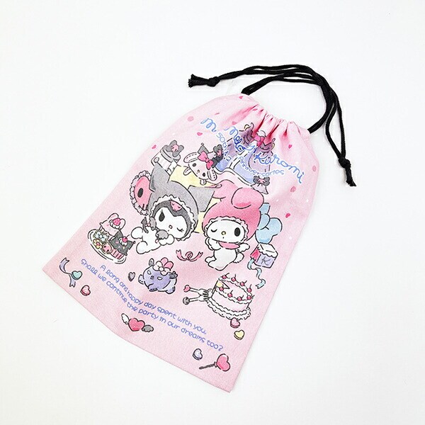 サンリオ マイメロディ50th ＆クロミ20th エンジェル巾着 日本製 Sanrio