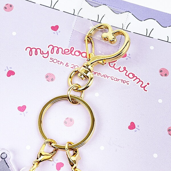 サンリオ マイメロディ50th＆クロミ20th クロミ アニバーサリー 2連アクリルキーホルダー 日本製 Sanrio