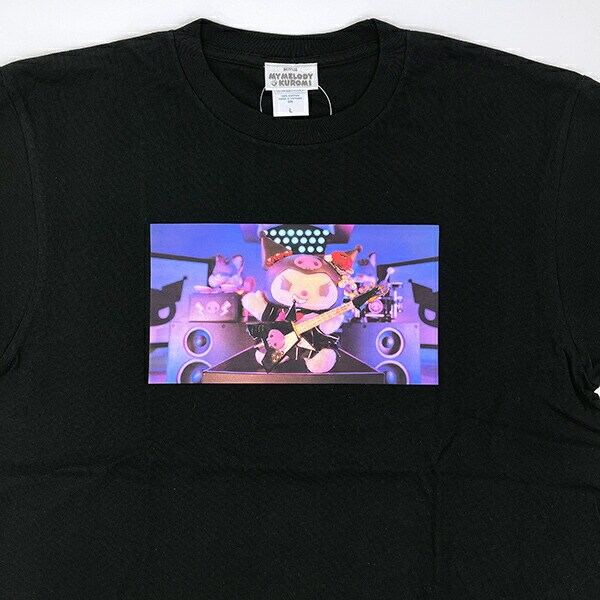 サンリオ クロミ 半袖Tシャツ(L) ブラック アパレル Netflix Sanrio