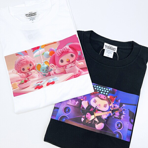 サンリオ クロミ 半袖Tシャツ(L) ブラック アパレル Netflix Sanrio