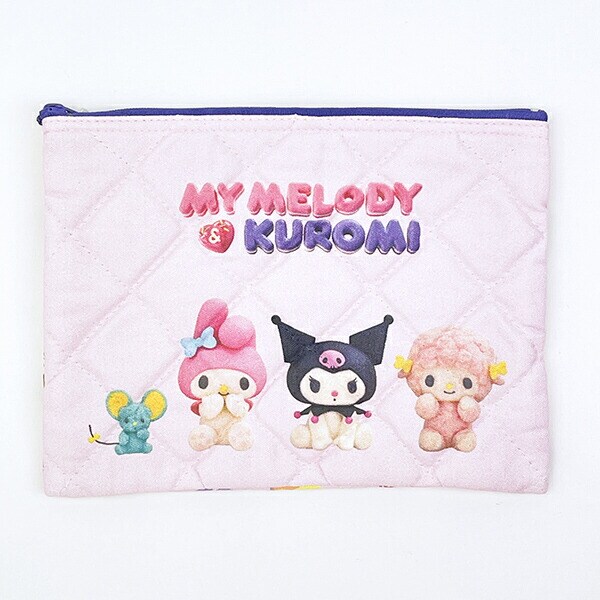 サンリオ マイメロディ&クロミ キルティングポーチ 日本製 Netflix Sanrio