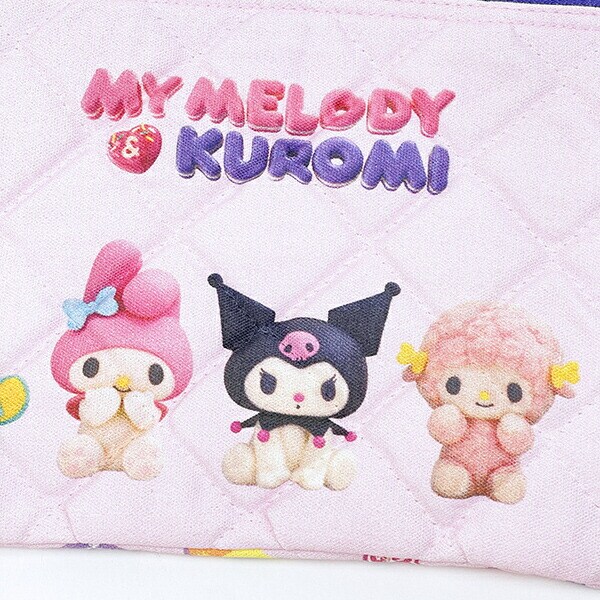 サンリオ マイメロディ＆クロミ キルティングポーチ 日本製 Netflix Sanrio