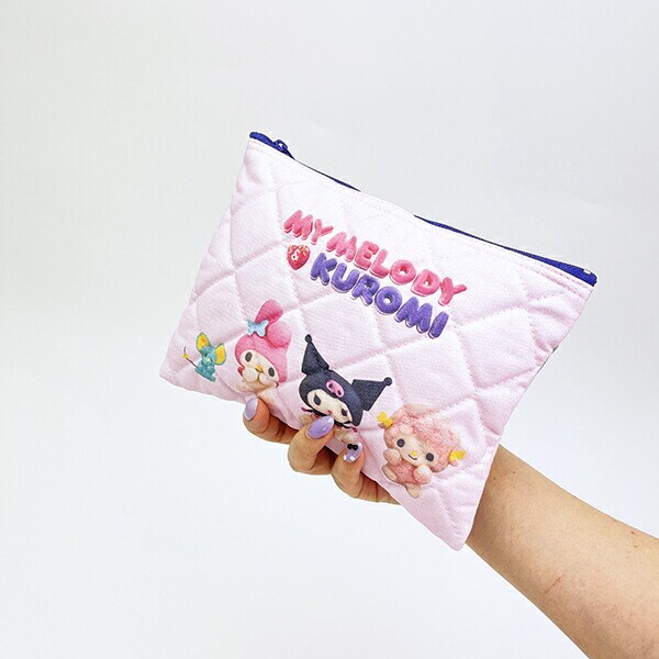 サンリオ マイメロディ＆クロミ キルティングポーチ 日本製 Netflix Sanrio