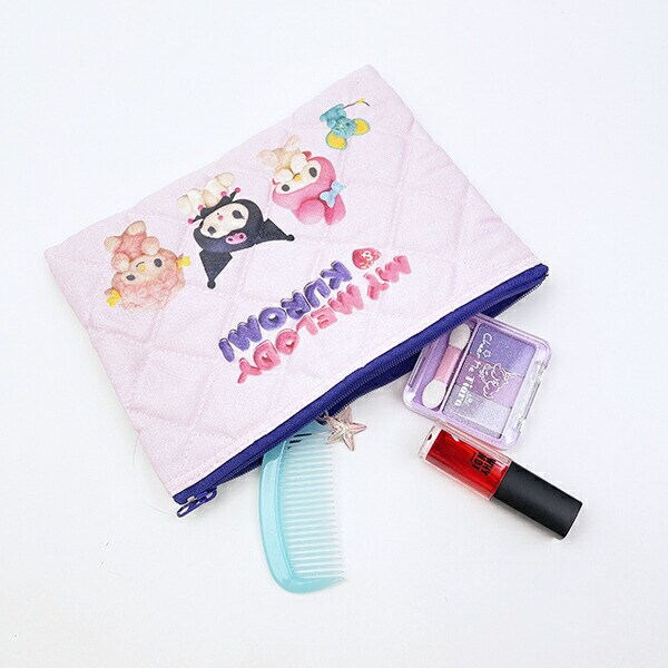 サンリオ マイメロディ＆クロミ キルティングポーチ 日本製 Netflix Sanrio