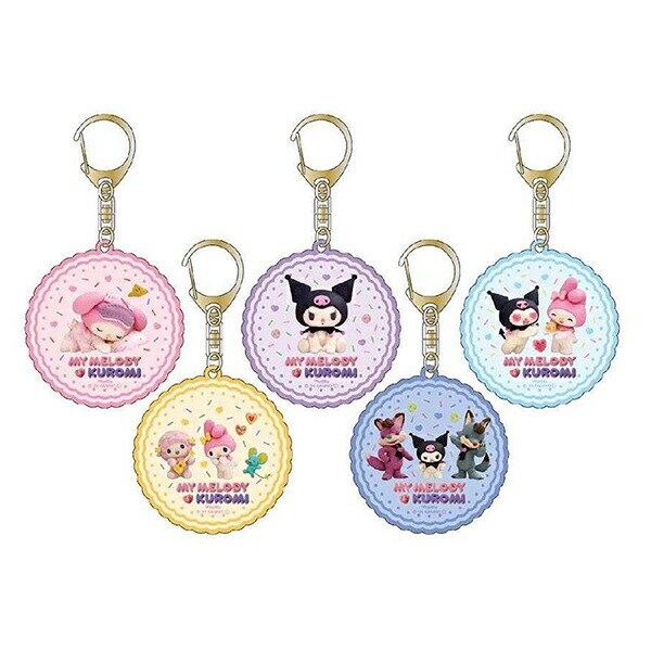 サンリオ マイメロディ＆クロミ トレーディングアクリルキーホルダー 全5種 コンプリートセット 日本製 Netflix