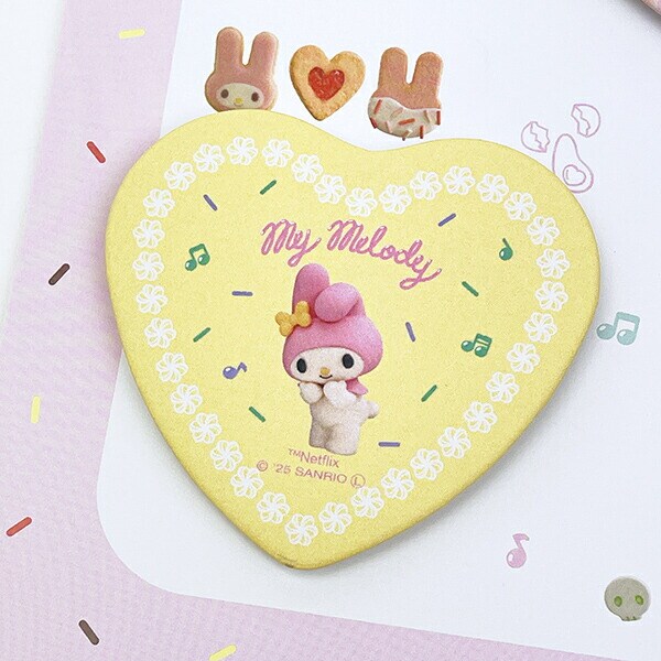 サンリオ マイメロディ＆クロミ ハート型缶バッジ3個セット 日本製 Netflix Sanrio
