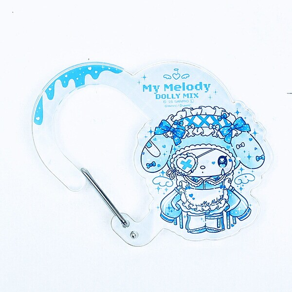 サンリオ マイメロディ&クロミ DollyMix アクリルハートカラビナ マイメロディ ブルー sanrio
