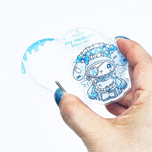 サンリオ マイメロディ＆クロミ DollyMix アクリルハートカラビナ マイメロディ ブルー sanrio