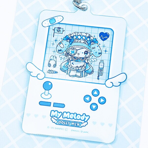 サンリオ マイメロディ＆クロミ DollyMix ゲーム機風アクリルチェーン マイメロディ ブルー sanrio